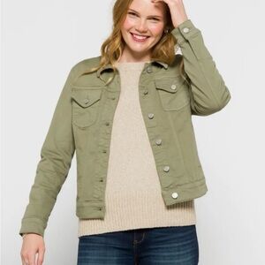 Prosperity Jolene Olive Denim Jacket